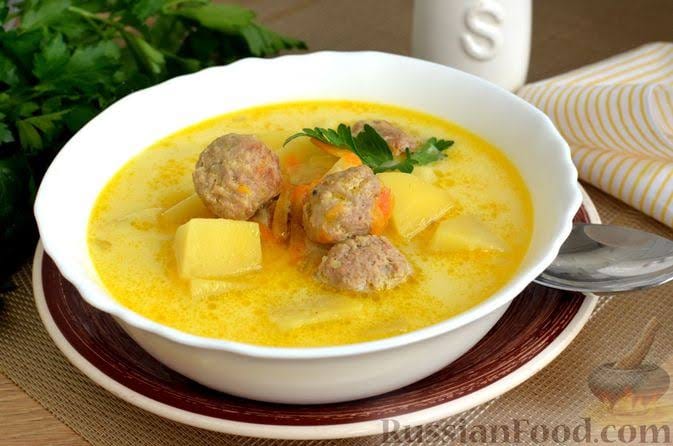 суп с фрикадельками