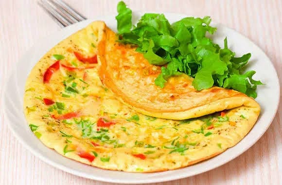 Омлет с овощами 